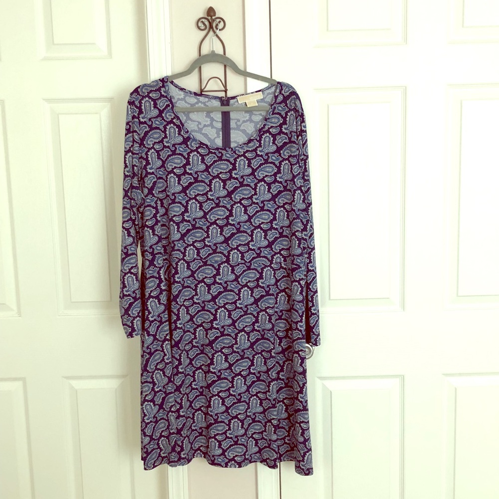 Michael Kors-Like New Blue Paisley Dress